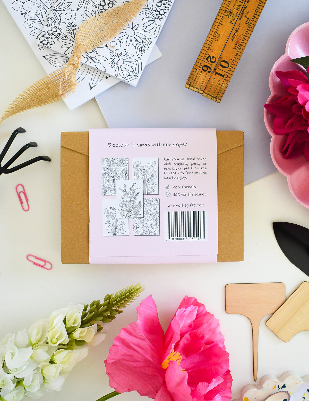 Colour-In Cards: Wildflower Art