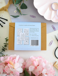 Colour-In Cards: Enchanted Florals